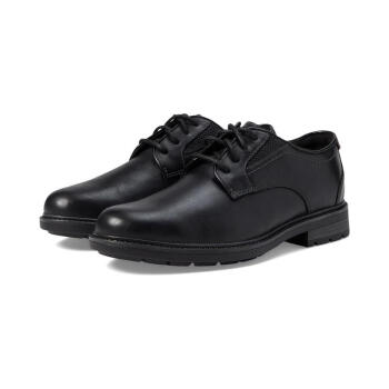 Clarks23男士新款休闲商务皮鞋简约风牛剖层皮革 Black Leather 标准39.5码/US7