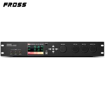沸斯（FROSS） DSP9600 家庭ktv混响器 专业卡拉ok前级效果器 音频处理器 反馈抑制器 KTV乐器版/黑色