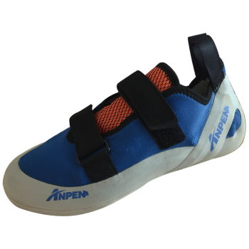 安攀（ANPEN） 成人攀岩鞋防滑 革料橡胶 户外攀岩装备攀登室内 登山鞋 男女款 男/女 蓝色 43