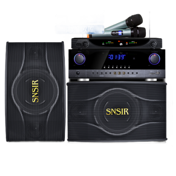 申士（SNSIR） 点歌机 家庭影院 ktv音响组合 功放套装 家用卡拉OK双一体机 AK390网络版+C-188音响2只+无线麦