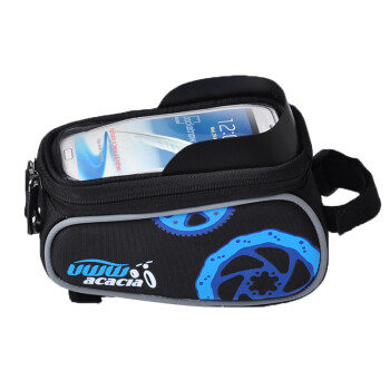 ACACIA 自行车包带触屏上管包手机包山地车前包前梁包骑行装备单车配件 蓝色升级版(4.8英寸)