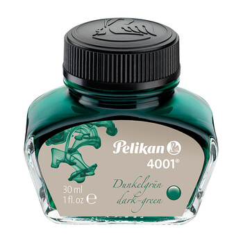 百利金 Pelikan德国进口4001非碳素钢笔墨水30ml 鲜绿