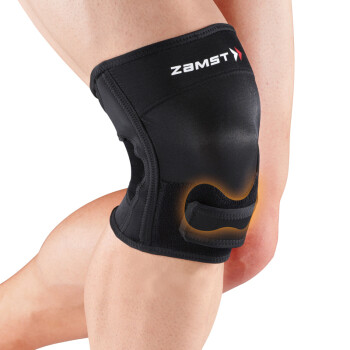 赞斯特（ZAMST）RK-2跑步护膝马拉松长跑半马全马髌骨半月板护膝保护膝盖髌韧带 黑色 L
