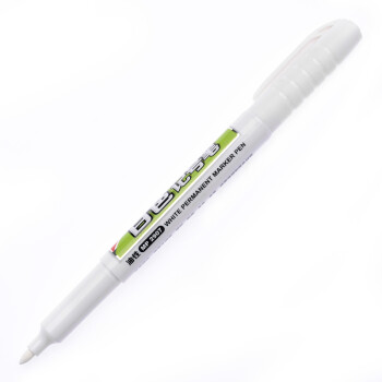宝克（BAOKE）记号笔 2907小号白色记号笔 美术广告勾线标记单头油性马克笔 12支装