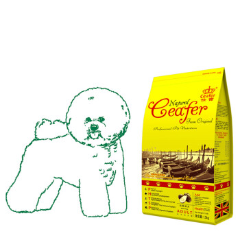 Ceafer仕宝 比熊 (小型犬) 专用犬主粮成犬/幼犬牛油果天然狗粮 牛油果比熊成犬1.5KG