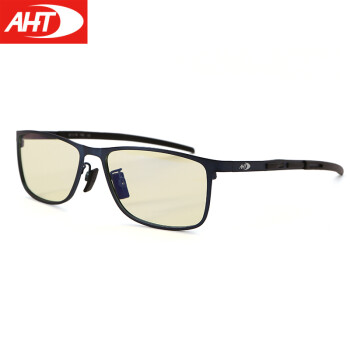 AHT防蓝光眼镜男女防辐射眼镜电脑护目镜学生平光眼镜 AB0011-C2黑色平光