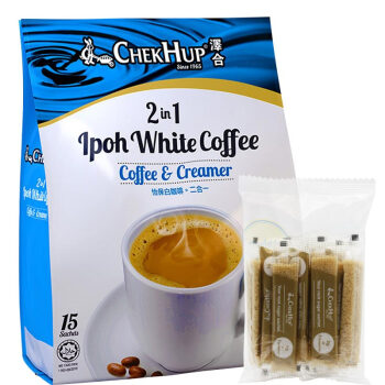 马来西亚进口 泽合怡保二合一白咖啡 速溶咖啡饮料 450g（30g*15包）新老包装随机发货