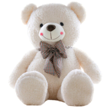 金玉良缘 毛绒玩具大号熊熊抱抱熊泰迪熊公仔玩偶布娃娃 生日礼物送女生 米白色 80厘米