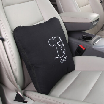 吉吉（GiGi）汽车抱枕被 空调被多功能靠垫夏凉被  办公室午休被 沙发靠枕靠垫折叠抱枕被汽车用品G-1070黑色