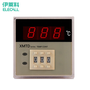 伊莱科 智能温控仪 数显温度控制器 温控开关温控仪仪器仪表数显调节仪 XMTD-2001 K型