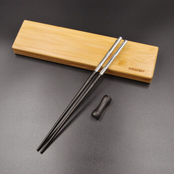 新锐（newrea） NEWREA新锐 竹节乌木筷子 创意餐具 竹文化 套装