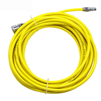 普雷西PU料8*5气管空压机防冻软管气动软管气泵气动风管外径8mm 黄5米（配20SP+20PP接头一副）