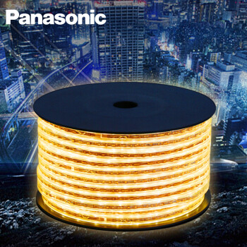 松下（Panasonic） LED灯带60颗灯珠高亮客厅柔性线灯吊顶霓虹灯条柜台贴片灯带 8W4000K套装5米一根