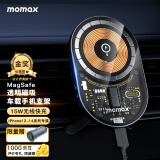 PLUS会员：momax 摩米士 MagSafe磁吸车载手机支架无线充电导航支架 258元