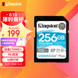 Kingston 金士顿 SDG3系列 SD存储卡 256GB（USH-I、V30、U3） 199.00