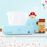 洁丽雅 Grace 纯棉一次性洗脸巾 泰迪纸盒装20*20cm 80抽 9.95元