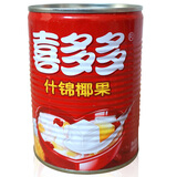 喜多多(xiduoduo)喜多多什锦椰果567g 超大果粒水果罐头 饮料零食 *3件 13.86元(合4.62元/件)