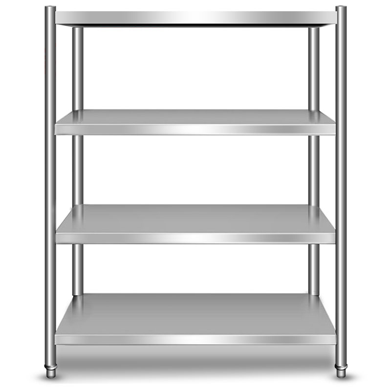 德玛仕厨房不锈钢置物架 四层货架 四层板架 厨房用品杂物架储物架